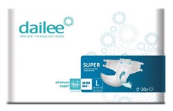 Подгузники впитывающие для взрослых Dailee Super Large, (30 шт) Россия 31021 - фото 4596