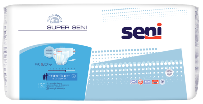 Подгузники для взрослых Super Seni Medium (30 шт.), Россия 31006 - фото 4872