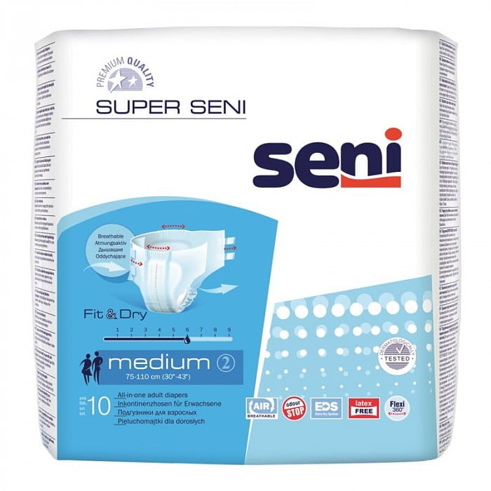 Подгузники для взрослых Super Seni Medium (10 шт.), Россия 31029 - фото 4880