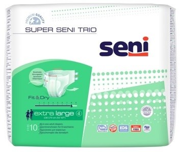 Подгузники дышащие для взрослых Super Seni Trio Extra Large (10 шт.) 31033 - фото 4886