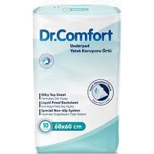 Пеленки впитывающие для взрослых Dr Comfort 60x60, 10 штук 33023 - фото 6109