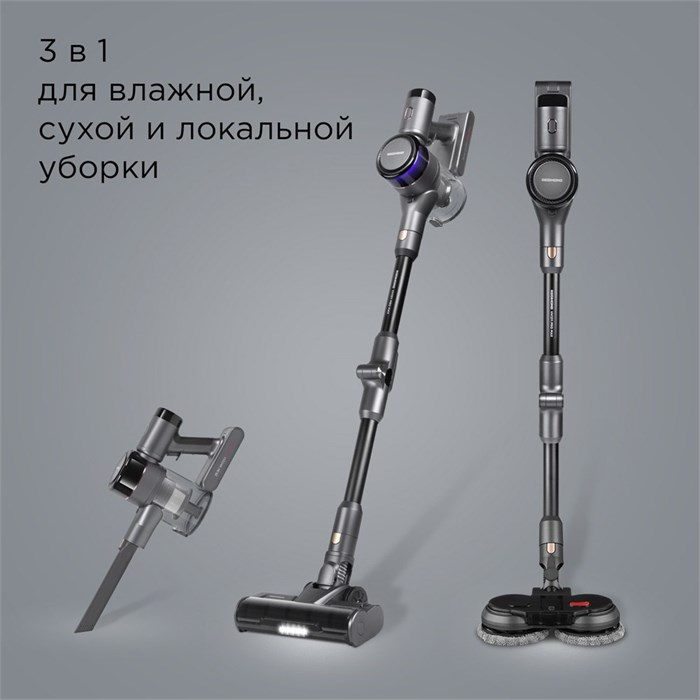 Пылесос вертикальный беспроводной РЕДМОНД VH1311 PRO MAX VH 1311 PRO MAX - фото 6378