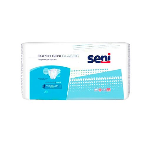 Подгузники для взрослых Super Seni Classic Medium (30 шт.) 31080 - фото 6521