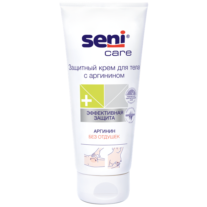 Крем защитный для тела Seni Care (Аргинин), без отдушек 200 мл 34014 - фото 6526