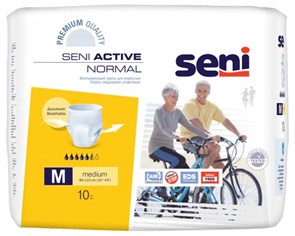 Впитывающие трусики для взрослых Seni Active Normal Medium (10 шт), Польша 32012