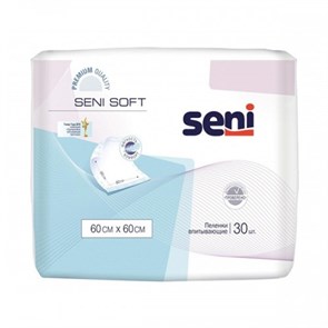 Пеленки впитывающие одноразовые Seni Soft 60x60 см, (30 шт.) РФ 33011