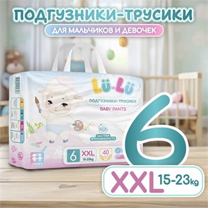 {{productViewItem.photos[photoViewList.activeNavIndex].Alt || productViewItem.photos[photoViewList.activeNavIndex].Description || 'Подгузники-трусики детские Lu-Lu Baby Pants №6 (XXL, 40шт)'}}