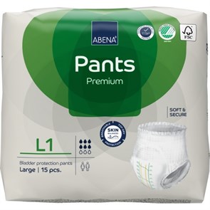 ПОдгузники-трусики для взрослых ABENA Pants Premium L1 (15 шт) 32030