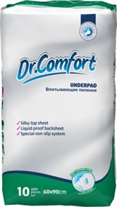 Пеленки впитывающие для взрослых Dr Comfort 60x90 , 10 штук 33022