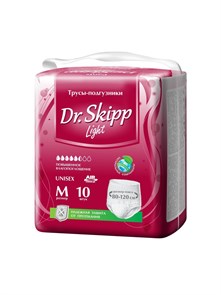 Трусы-подгузники для взрослых Dr Skipp Light, р-р M-2 (70-110 см), 10 шт. 37048