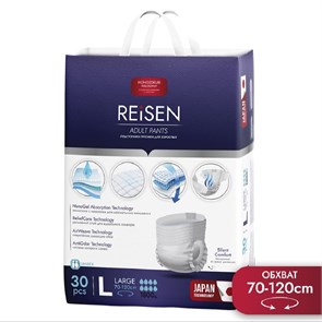 Трусы-подгузники REISEN L (30 шт) 37050