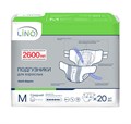 Подгузники для взрослых LINO M, 2600 мл (20 шт) 31064 - фото 6116